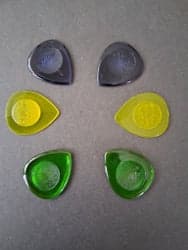 6 st tjocka plektrum - heavy - basplektrum
