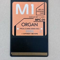 Korg M1 MPC-09 Programkort ORGAN
