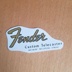 Vattendekal övergångs 60tal Fender custom telecaster