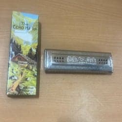 Vintage Munspel M. Hohner ”The Echo Harp” C/G – Med originalask