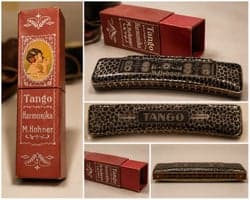 Vintage M. Hohner “Tango” Munspel med originalask – Made in Germany
