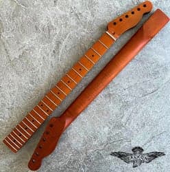 Telecaster Electric Guitar Neck Roasted Flame Maple 22 Fret TL