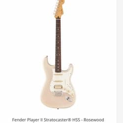 Fender Player II Stratocaster HSS - Rosewood Fingerboard, White Blonde