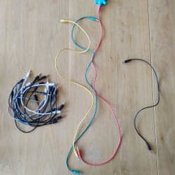 20 stycken. Ljudkablar och splitter