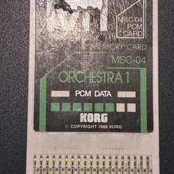 Korg MSC-04 Orchestra 1 PCM Data Memory Card
