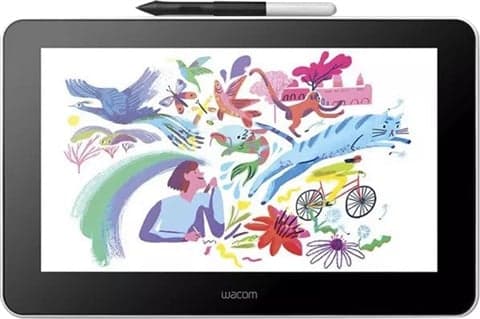 WACOM One DTC133W0B Graphic Tablet + Pen, A
