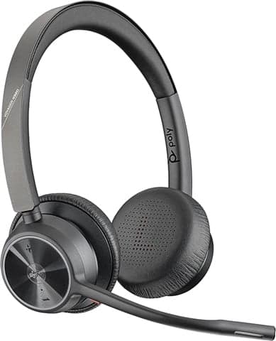 Plantronics Poly Voyager 4320 UC (2021) Wireless Type A Stereo Headset, B