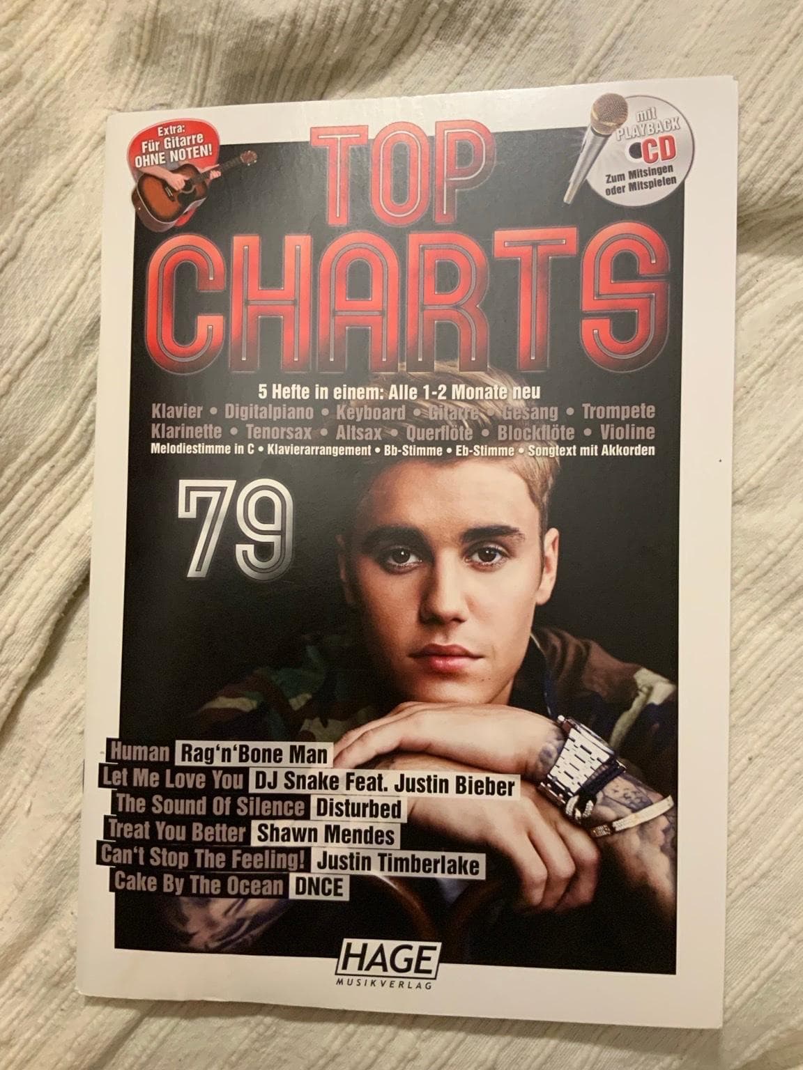Top Charts 79 Notenheft Noten & CD