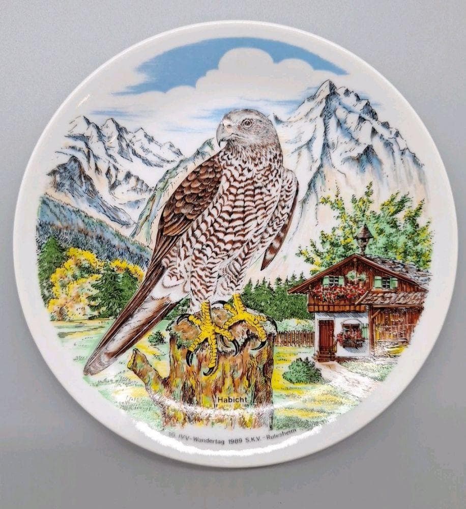 Teller Zierteller Deko 10. IVV - Wandertag 19