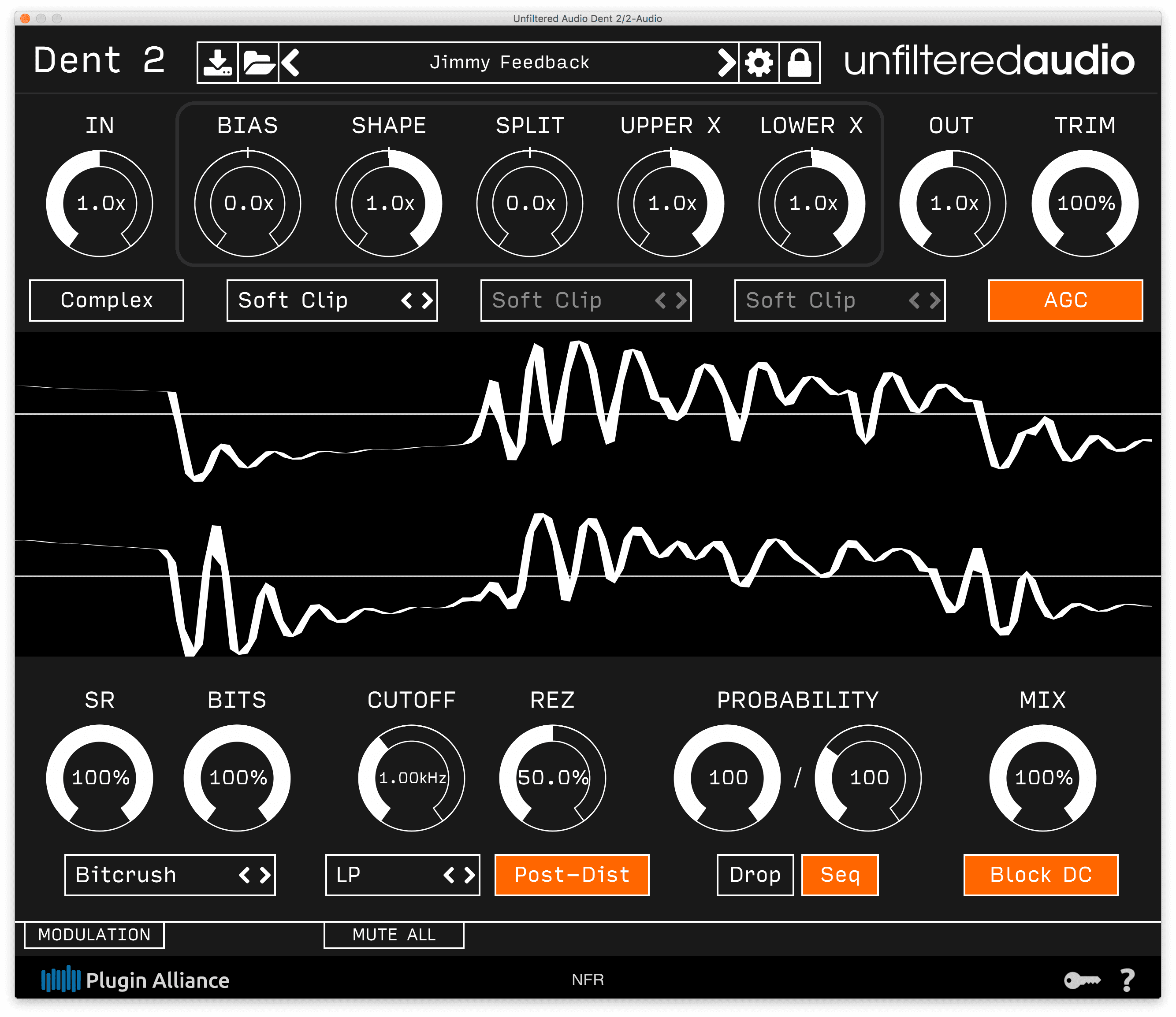 Brainworx Unfiltered Audio Dent2 de la marque Brainworx (Plugin Alliance)
