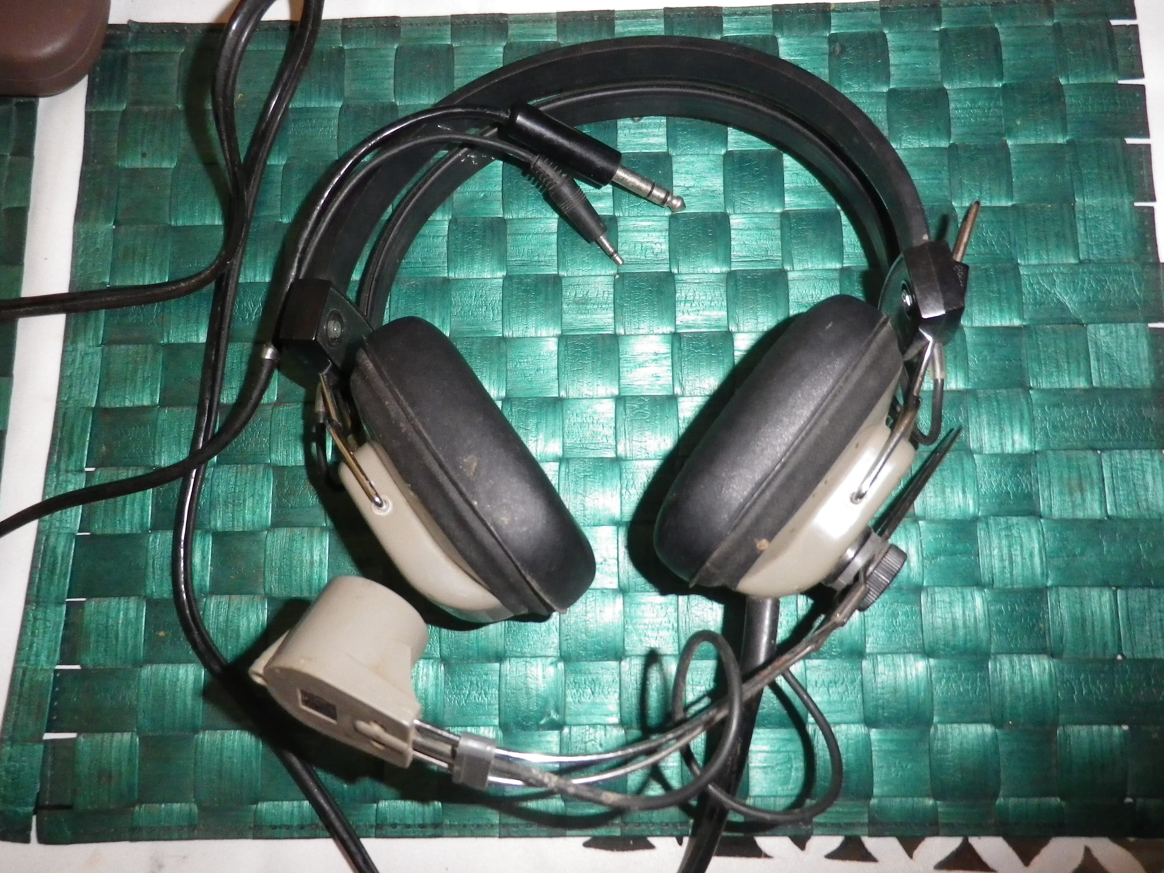 CASQUE HEADPHONE SANYO MICROPHONE VINTAGE
