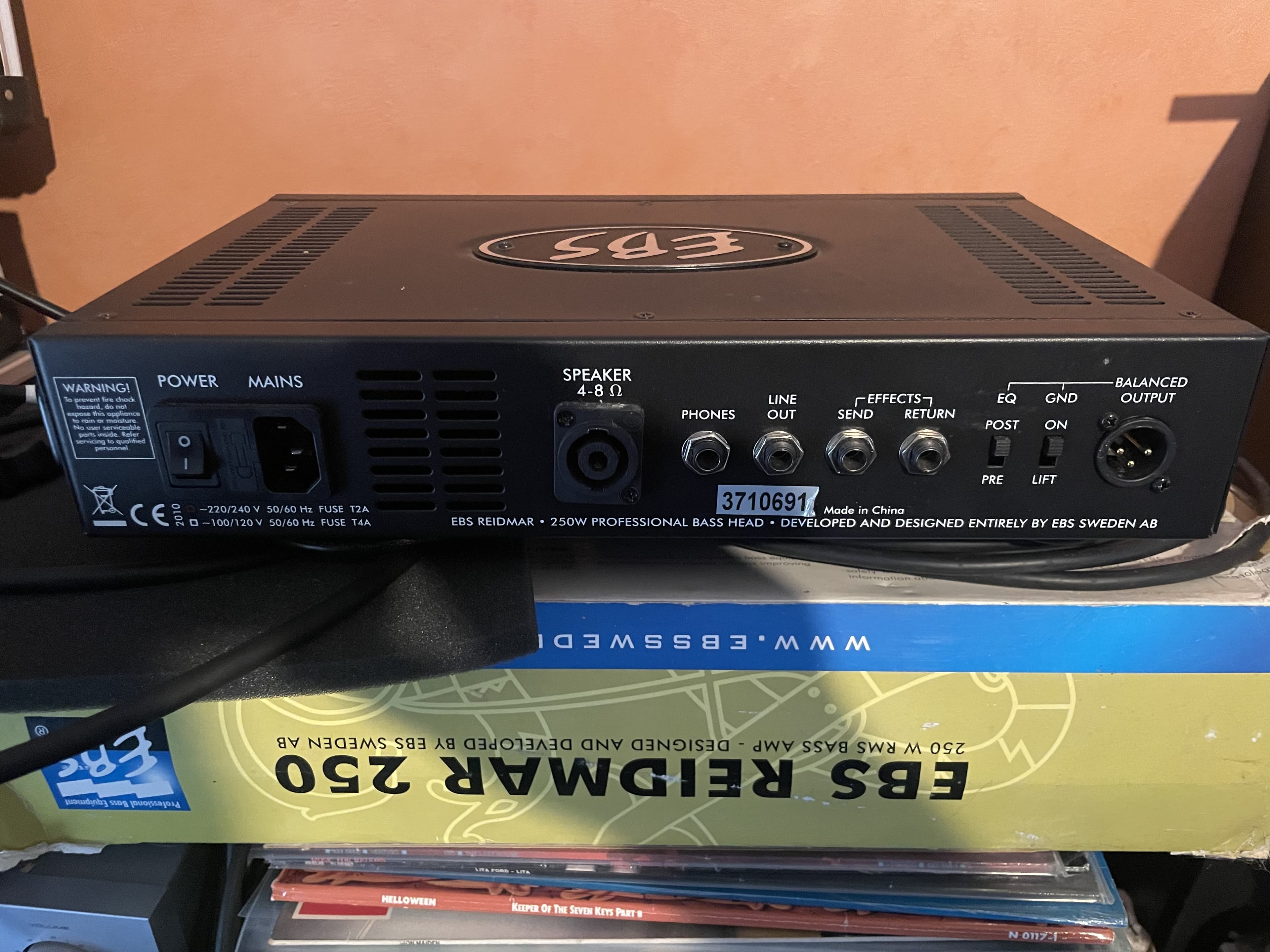 Tête d’ampli basse EBS Reidmar 250w