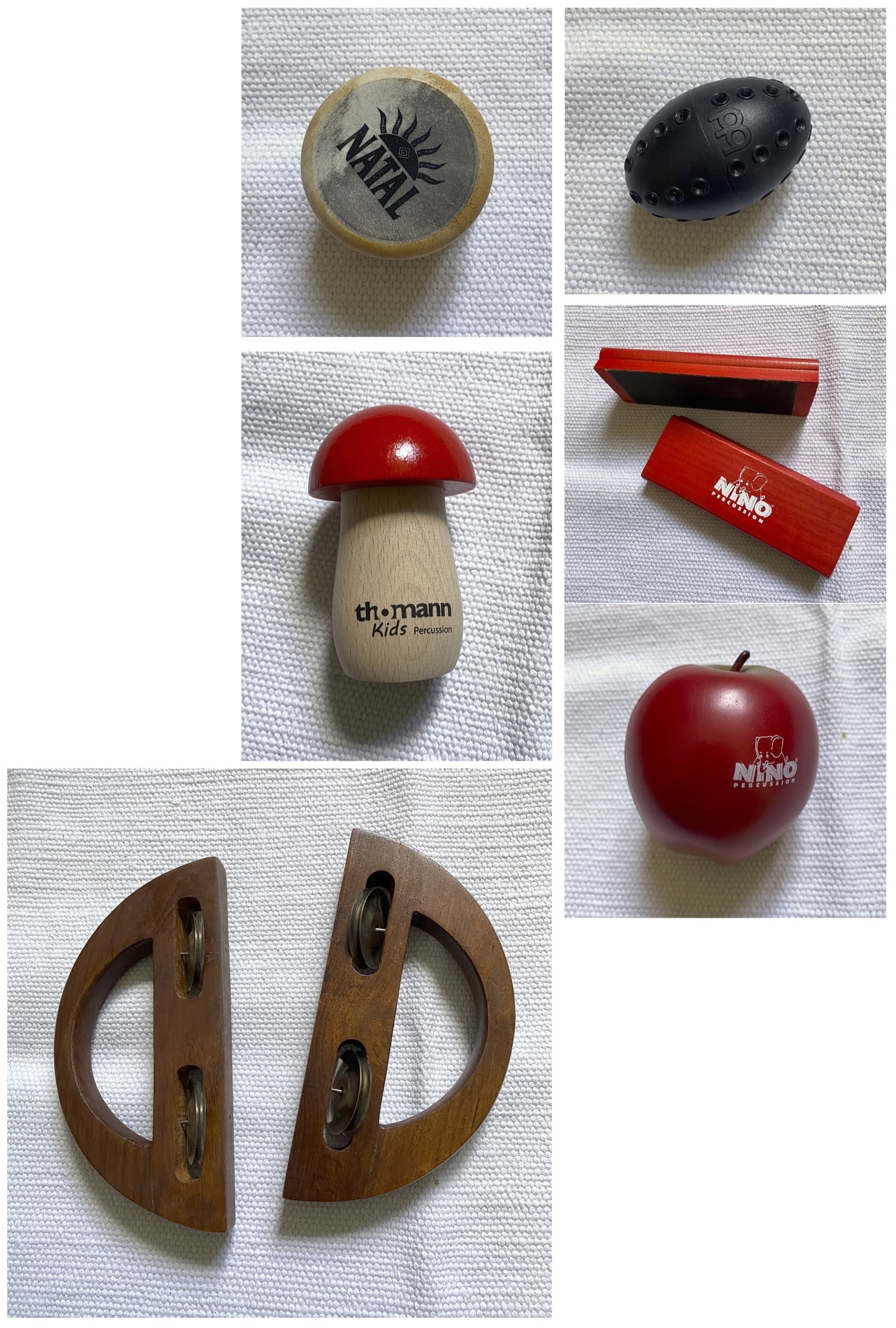 Vends lot de 6 percussions à 5 €/pièce ou 20 € pour tout