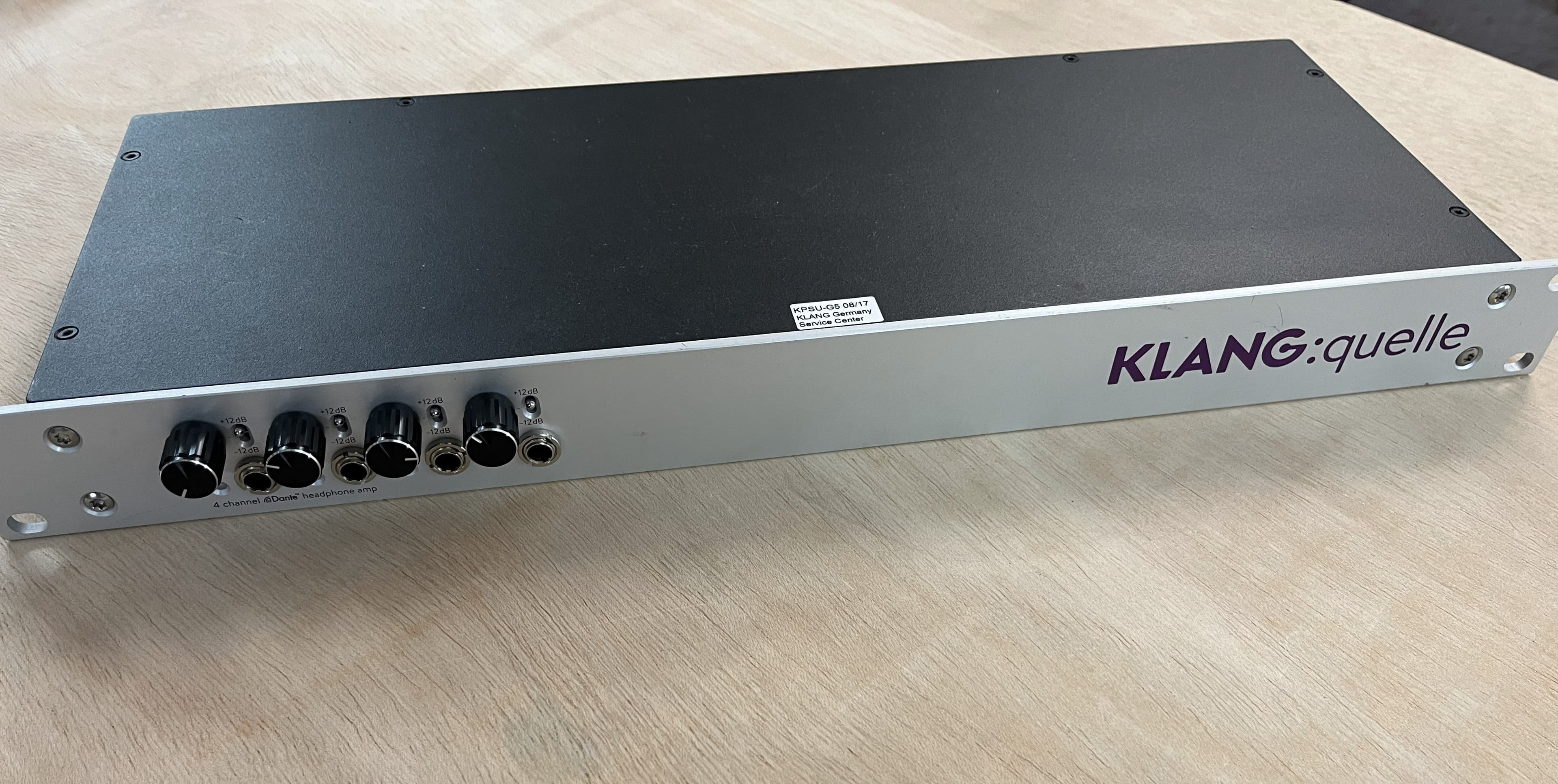 Klang Quelle 19" – DANTE 4x Headphone monitoring outputs
