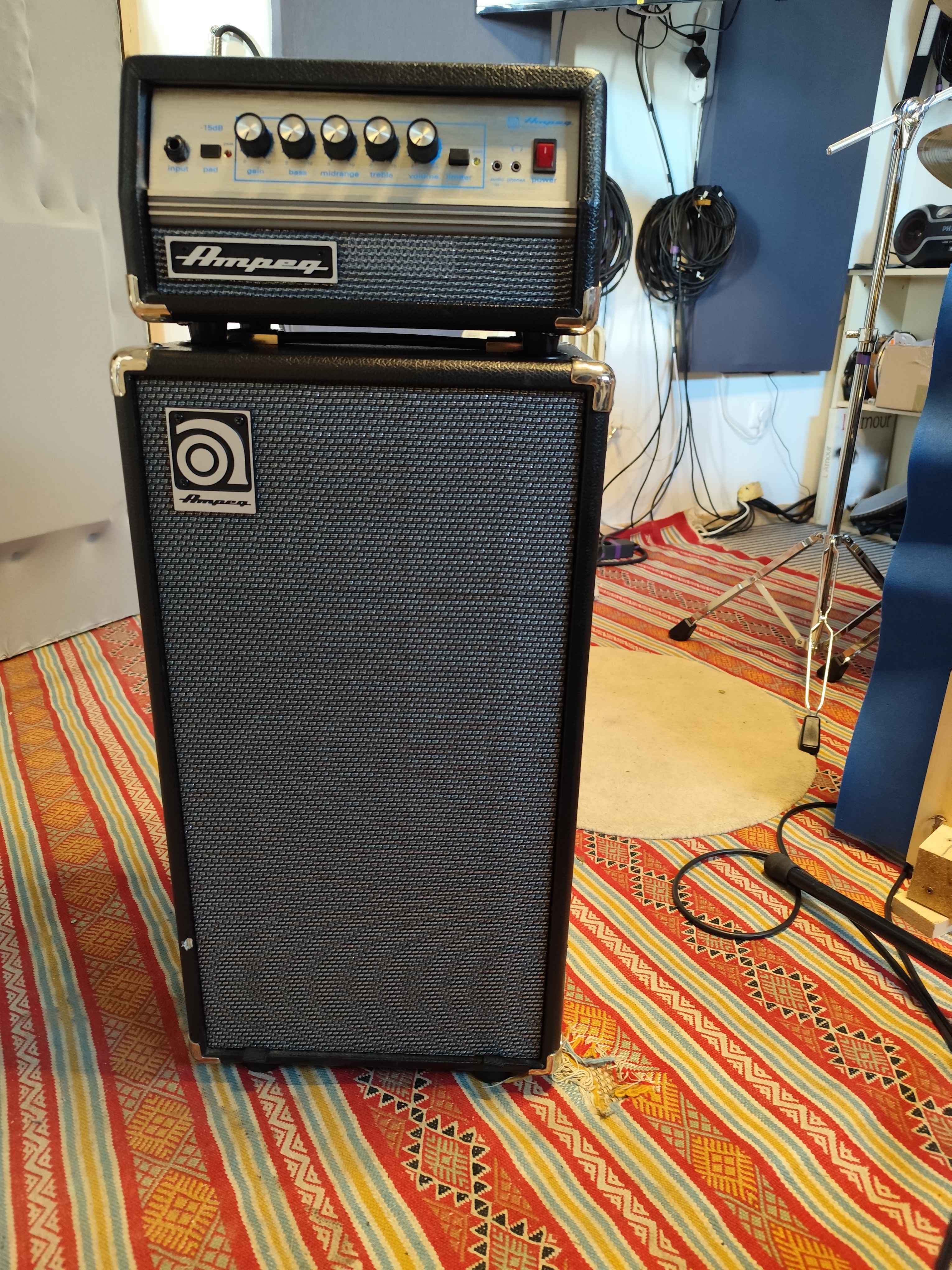 Vend Ampeg Micro VR full stack + accessoires
