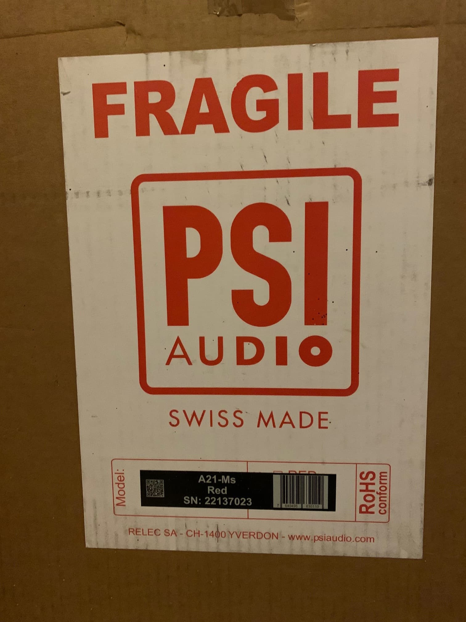 VDS PAIRE DE PSI A21M STUDIO RED
