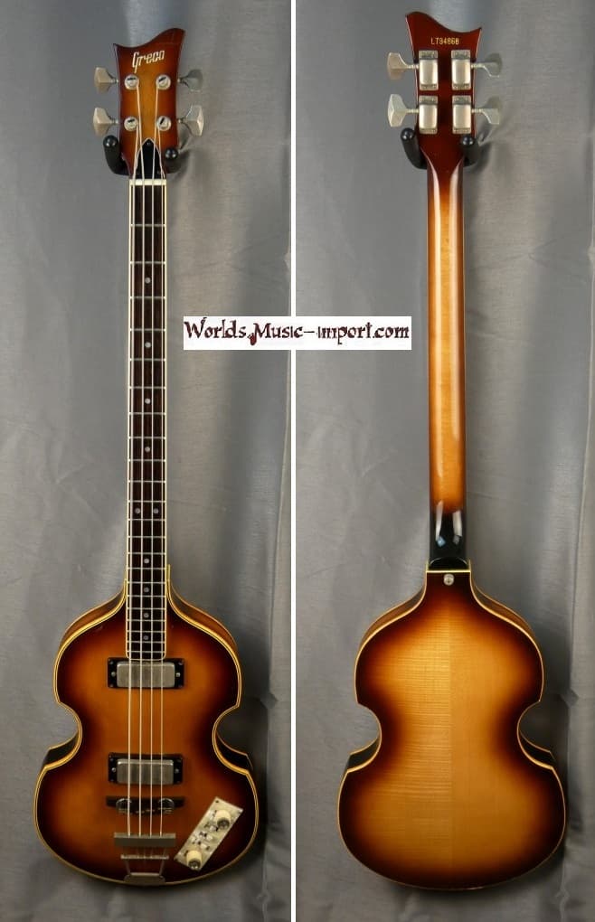 GRECO Violin Bass VB-500 Sunburst + étui 1979 japon