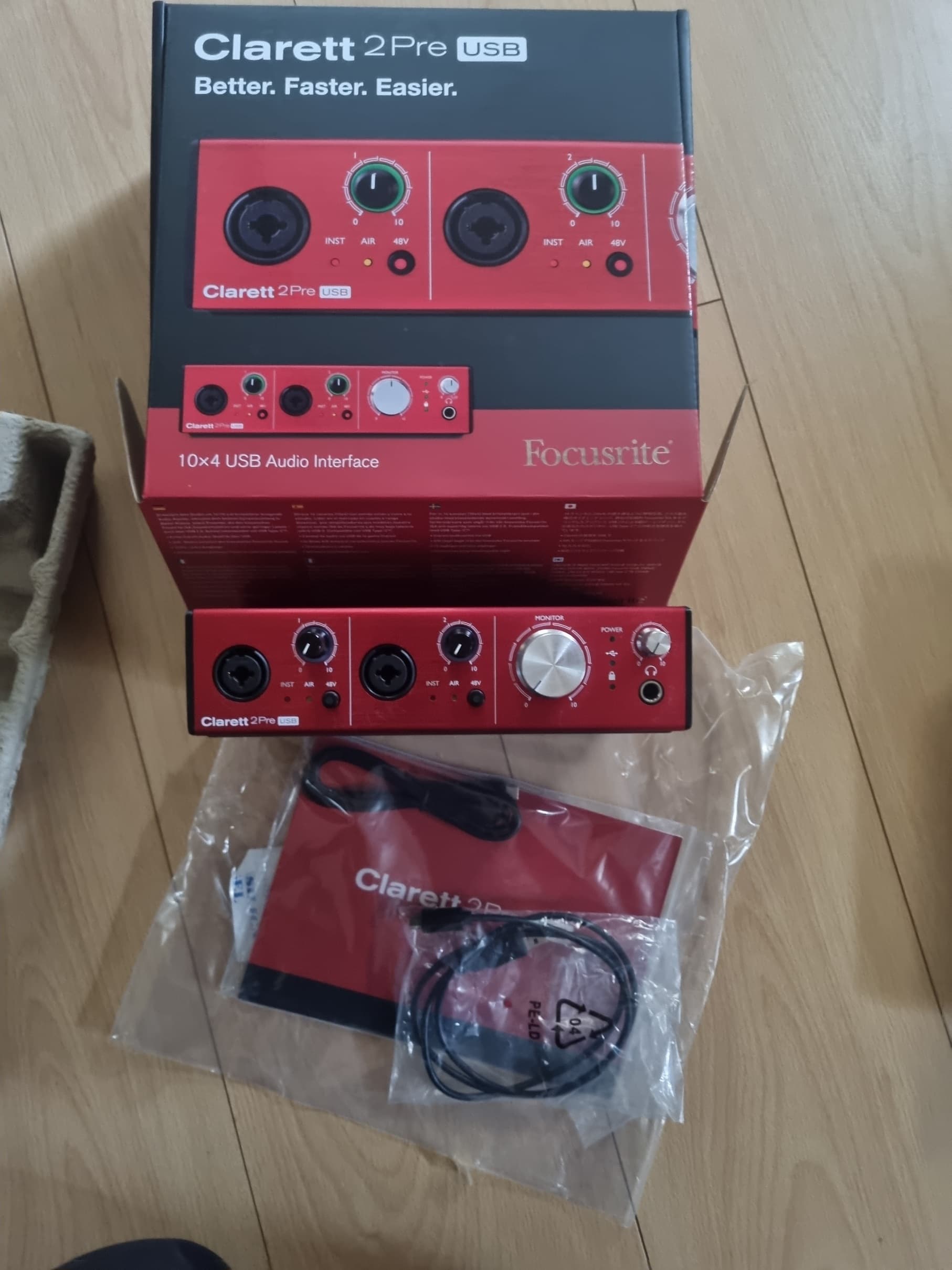 Vends carte son Focusrite Clarett 2 pre