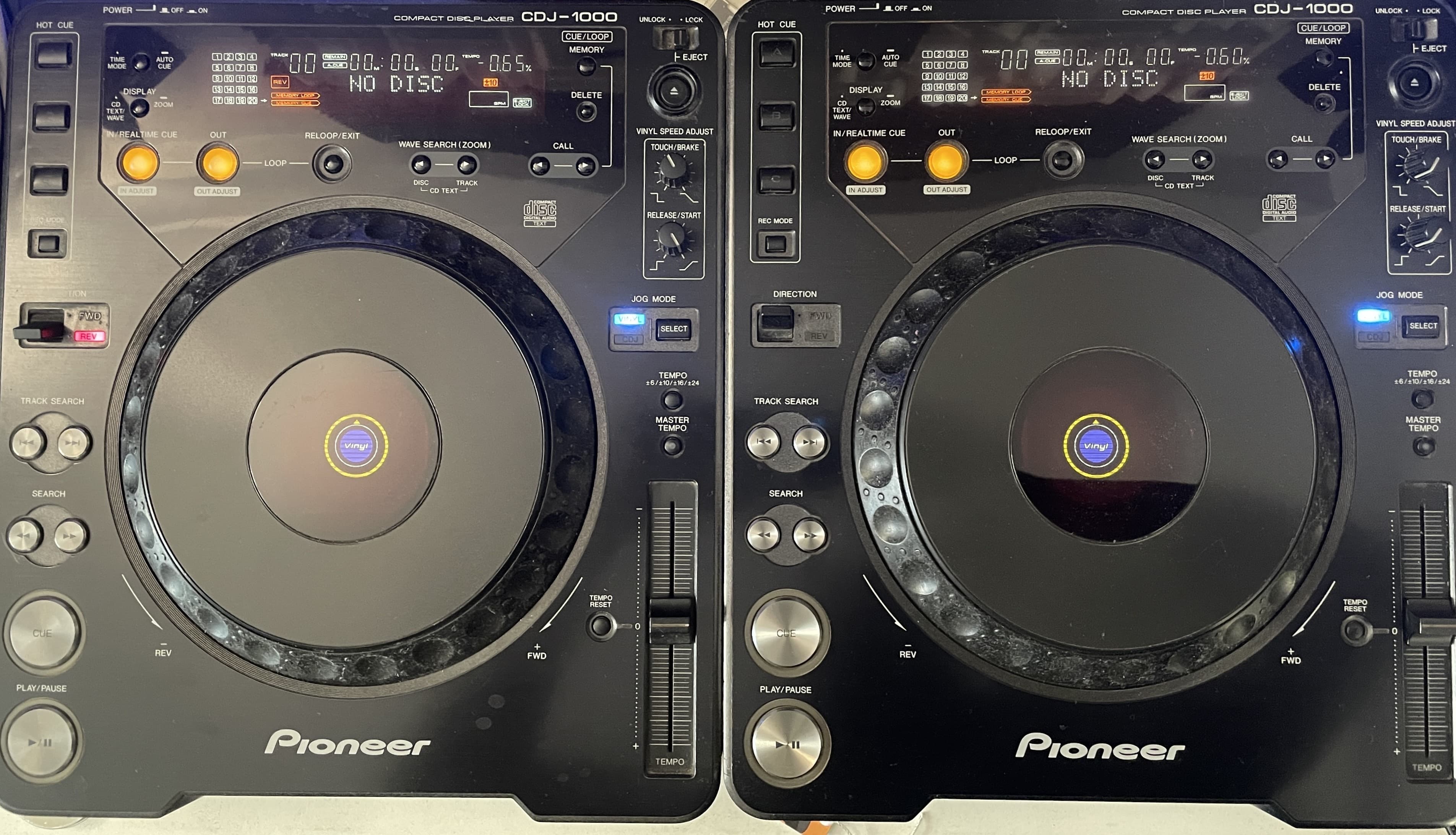 Paire de Pioneer CDJ-1000 – lecteurs CD DJ, bon état, 100 % fonctionnels