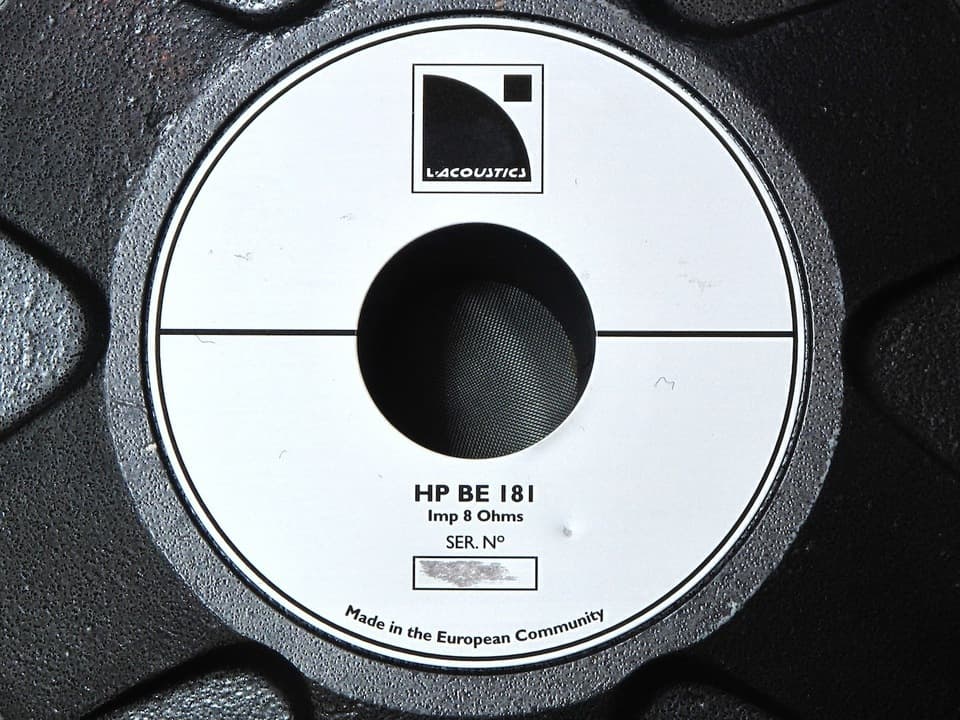 Vend 2 Hp Be 181 l'acoustics sb 218