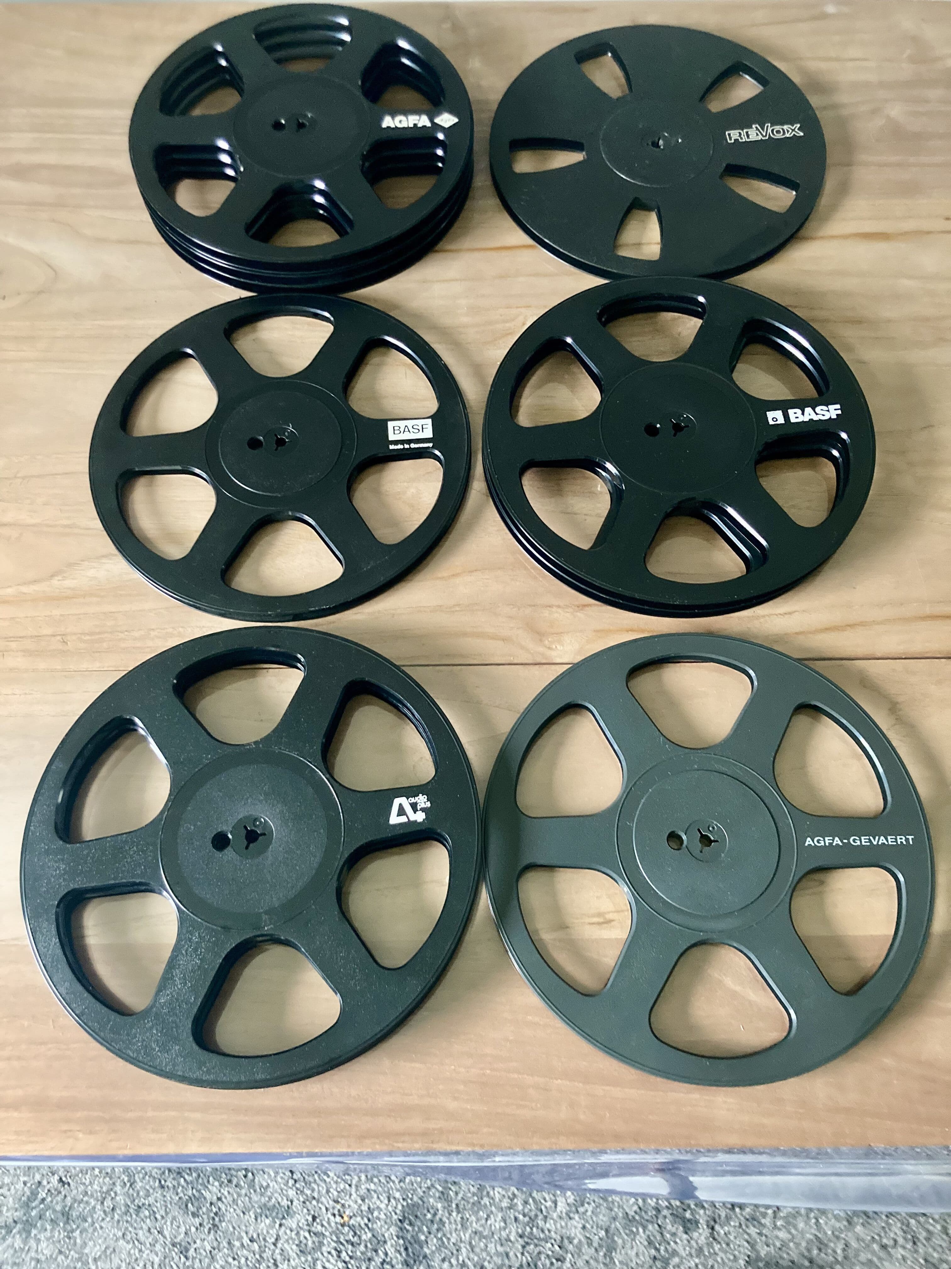 Lot de 10 bobines 26cm pour bande 1/4 de pouces