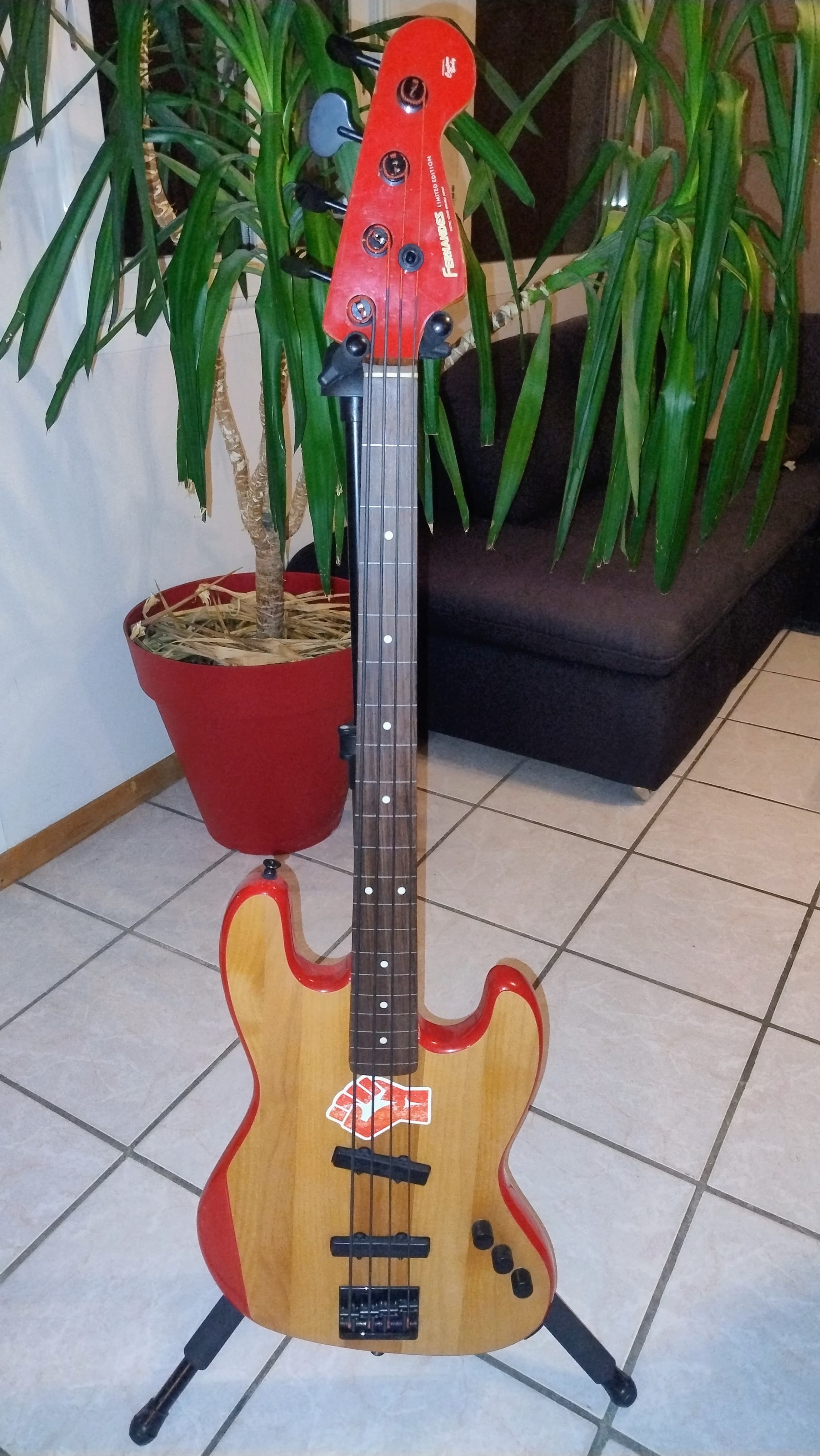 Fernandes jazz bass fretless MIJ upgradée