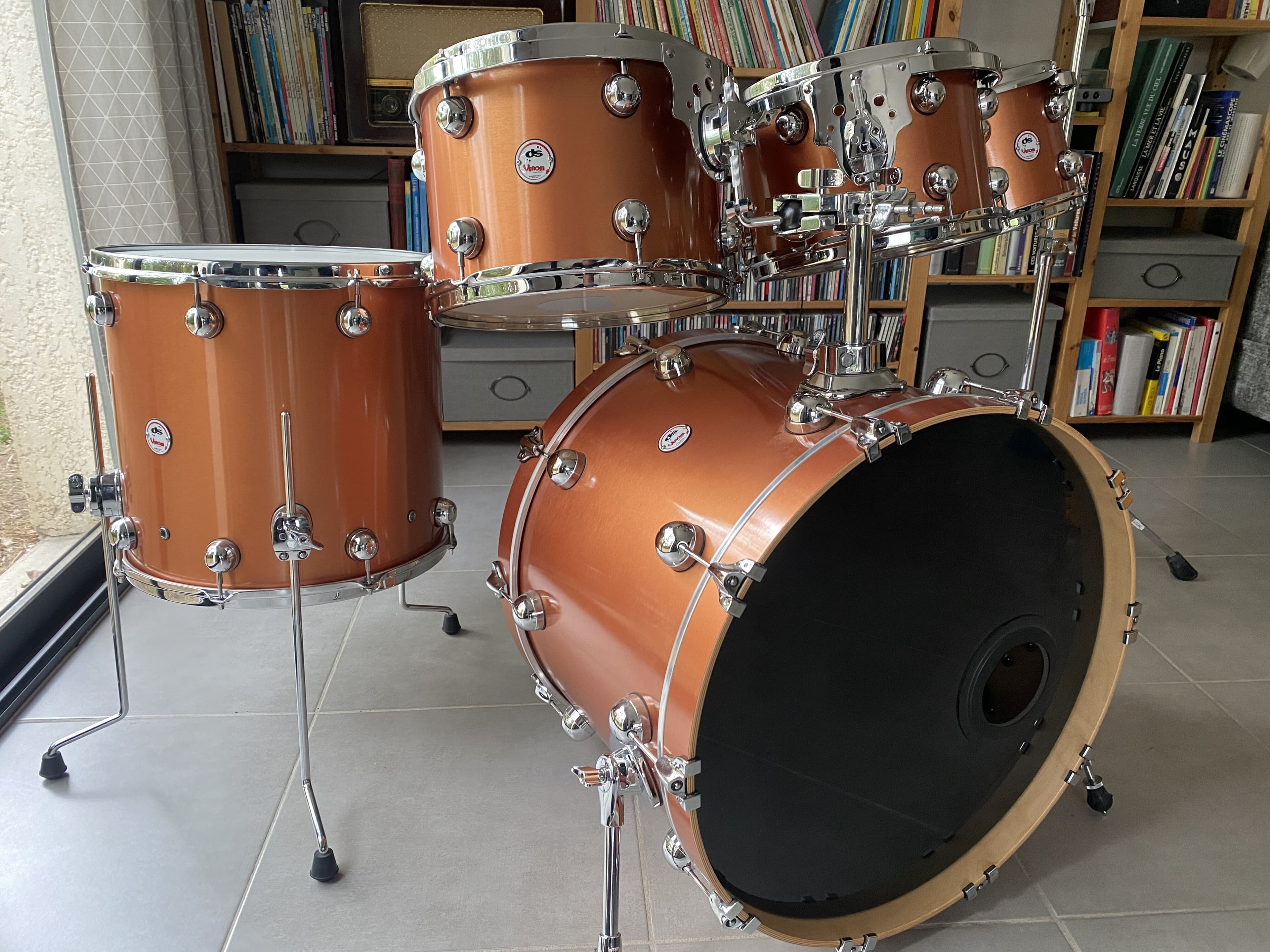 Batterie DS Drums Venom Maple finition Copper 22/10/12/13/16