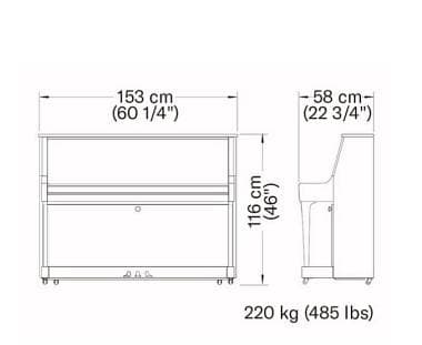 Pianoforte verticale Yamaha