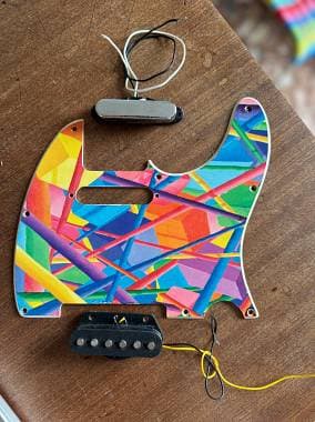 Fender Telecaster pick up e mascherina