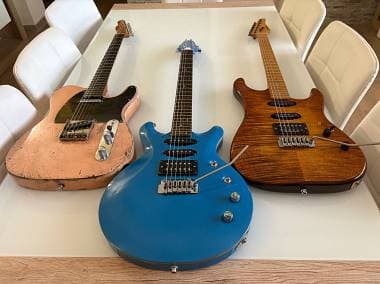 CALAX GUITARS STRATOCASTER PRS TELECASTER DUNCAN TONERIDER NOISELESS NO SCAMBIO