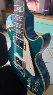 GIBSON LES PAUL STANDARD PREMIUM PLUS 2015 - Ocean Water Candy - RARISSIMA