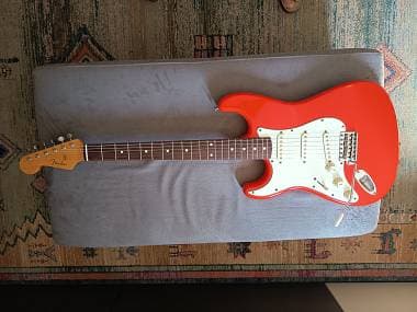1994-95 Fender Stratocaster ST62-65D LH Fiesta Red MIJ Mancina