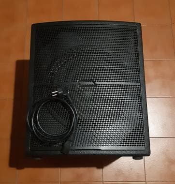 Impianto audio subwoofer attivo sub woofer amplificato dj mixer led cavi da live