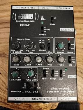 Headway Edb2 Preamplificatore classe A per archi, chitarre classica acustica