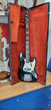 1969 Fender Jazz Bass custom color black w/matching headstock