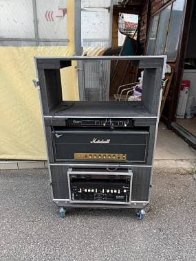 Flight case per tre amplificatori