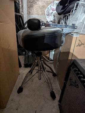 Sgabello Tama 1st Chair Wide Rider HT530B con schienale