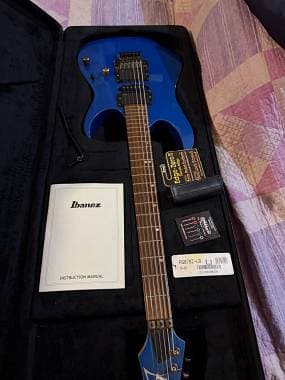 Ibanez RG870Z-LB Premium Laser Blue EMG Attivi