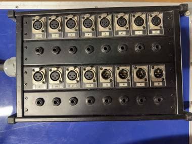 Stage Box / Ciabatta Audio Professionale 12 IN / 4 OUT  Cavo 25 Metri