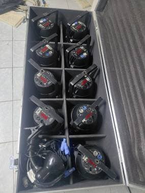 Fari led rgbwa uv