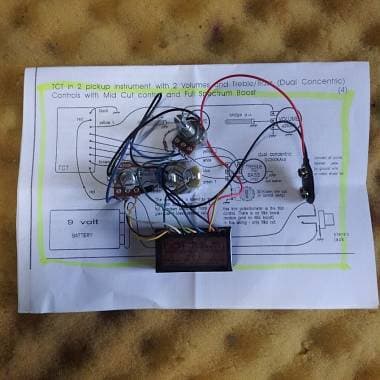 preamplificatore Bartolini Pickups TCT