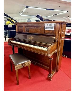 PIANOFORTE VERTICALE STEINWAY & SONS PALISSANDRO + PANCHINA