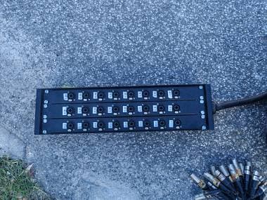 Stage box ciabatta audio xlr e jack 24ch 25mt