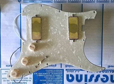 DiMarzio Mini Humbucking (DP168) - Pick-guard Fender Stratocaster Madreperla