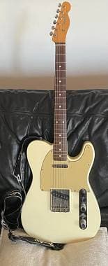 FENDER TELECASTER Classic '60s MIM (2005) - Olympic White & Gold + CUSTODIA