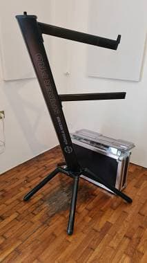 K&M SPIDER PRO BLACK 18860 Doppio stand professionale per tastiere