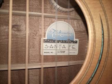 TAKAMINE SANTA FE LTD97 LIMITED EDITION  MADE IN JAPAN  1997