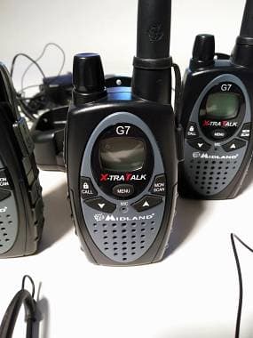 Walkie Talkie MIDLAND G7 con auricolari SET 4 unità