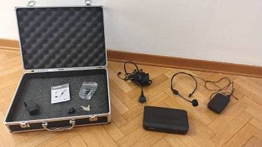 Shure Mic. Shure P31/S8 + Ricevitore BLX4E-M17 + valig.