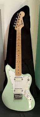 Squier Mini Jazzmaster surf green + custodia Fender originale  145